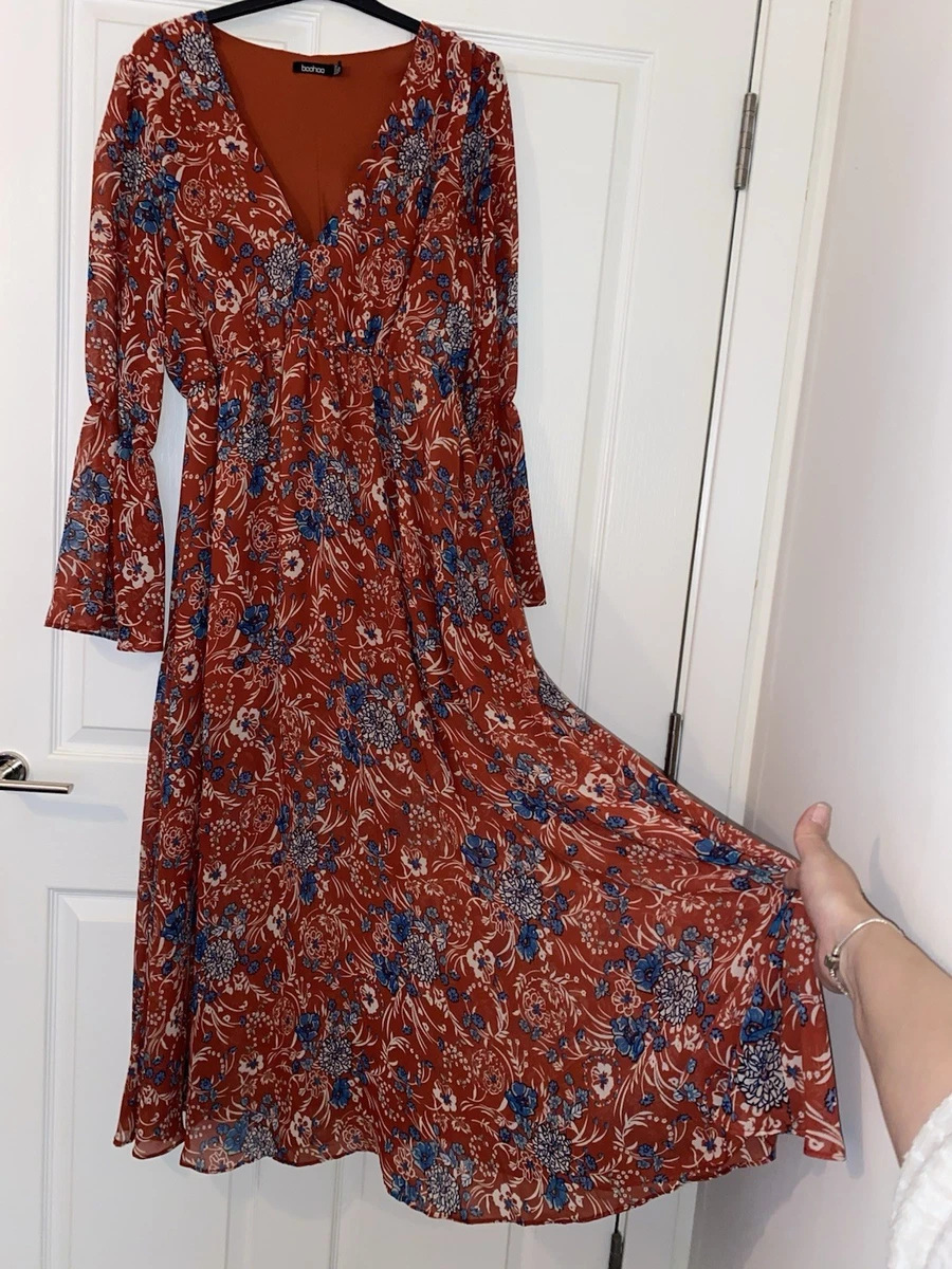 Boohoo Red Floral Dresses for Women for sale | eBay UK