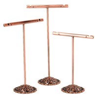 Tragbare Ohrring Schmuck Display Rack Metall Stud Halskette Organizer Ornam5727