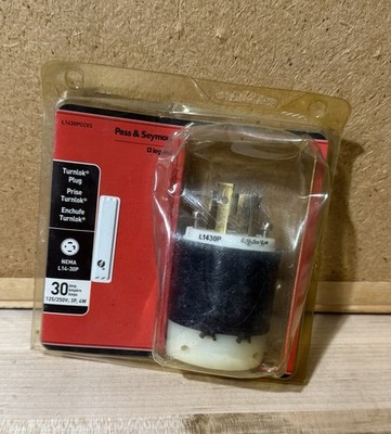 Plug & Seymour L1430pccv3 Turnlok Industrial Spec Grade Locking Plug, 30 Amp