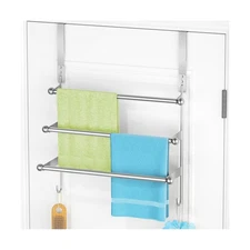 Over The Door Towel Rack,304 Stainless Steel Towel Rack with 2 Hook... Fast Ship