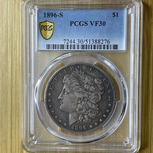 1896-S Morgan Silver Dollar PCGS VF30