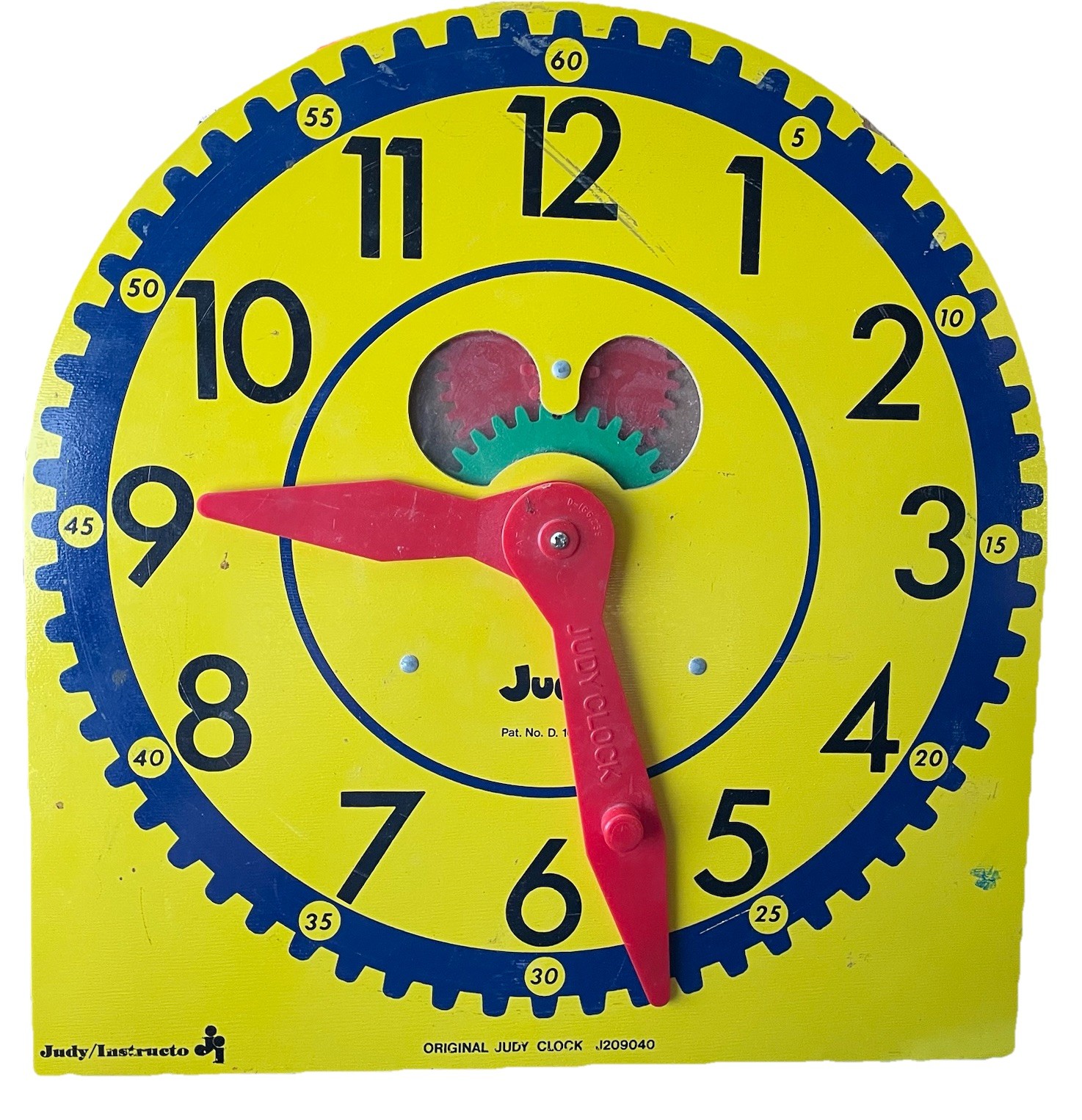 Original JUDY CLOCK Large J209040 Teach Time 13" 