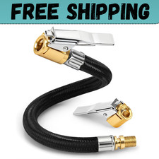 Upgraded 12 Tire Inflator Hose Adapter With Brass Locking Quick Chuck High Pre