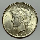 1925 PEACE DOLLAR (90% Silver) ~ BU