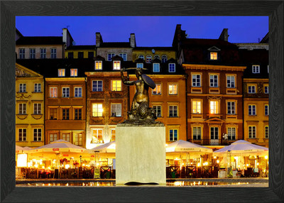 Altstadt Marktplatz gerahmtes Wandbild Poster Leinwanddruck Bild