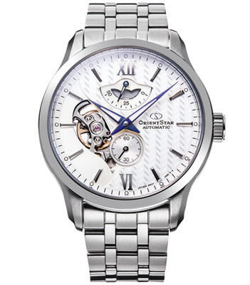 ORIENT STAR Layered Skeleton RK-AV0B01S Silver Men's Watch New in Box