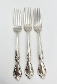 3 Easterling Sterling Silver Forks American Classic 7 1/4" Lot 138g