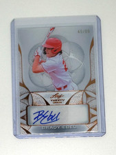 BRADY EBEL 2024 Leaf Trinity Clear Bronze Foil Auto Prospect RC /99 PACK FRESH