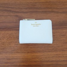 Kate Spade KH615 Madison Small L Zip Wallet Saffiano Leather Meringue