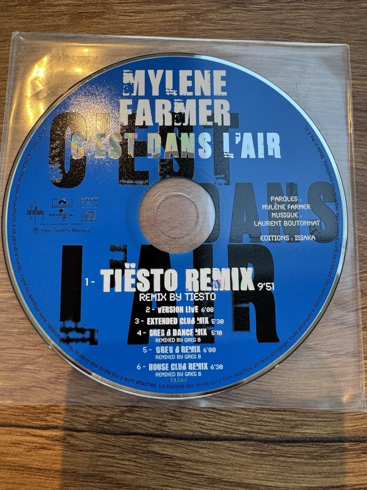 Mylène Farmer CD promo C'est dans l'air - Photo 3/3