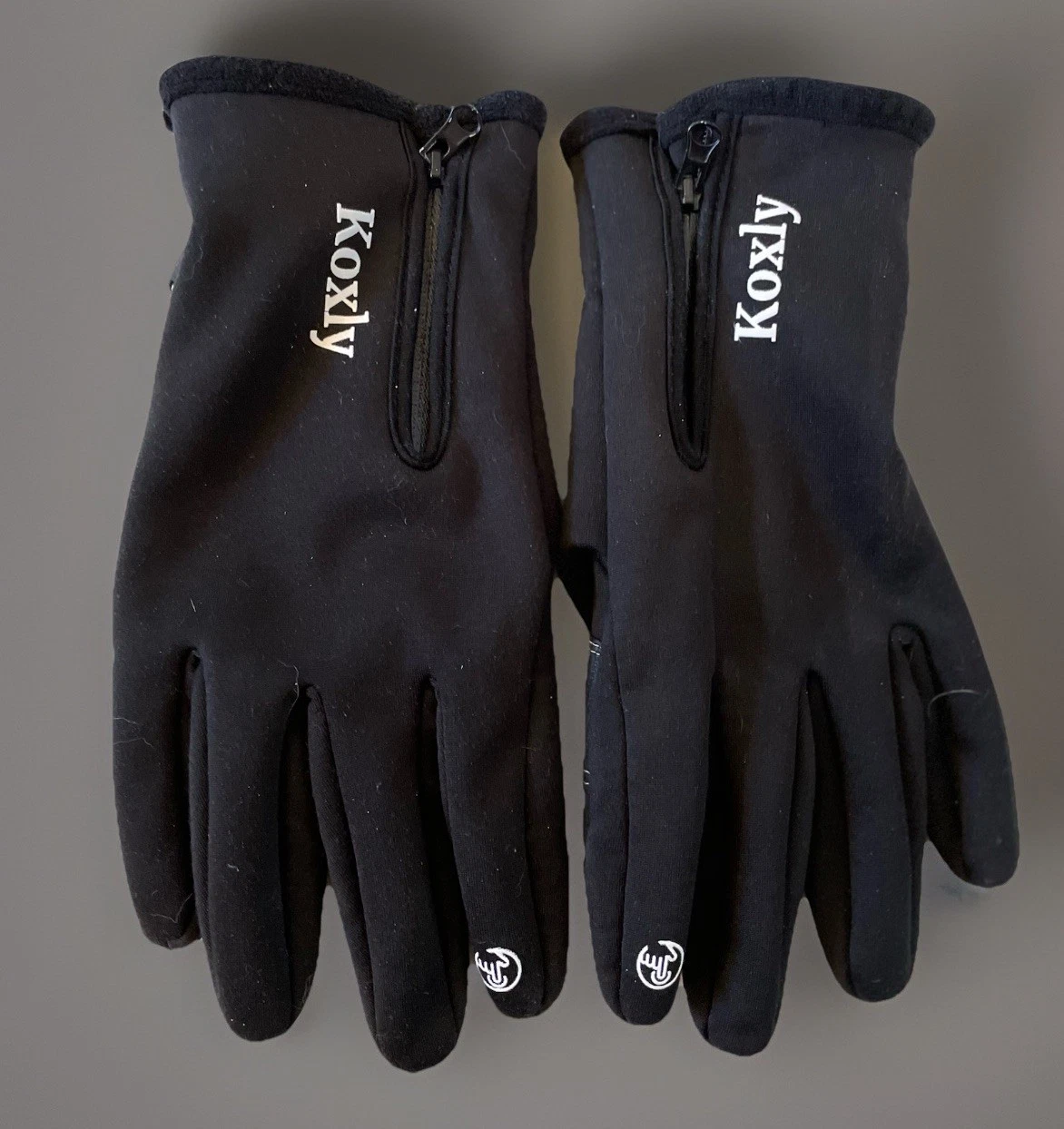 KOXLY Winter Gloves Black Touch Screen Finger Insulated Anti Slip Mens XL