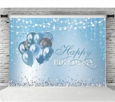 Birthday Photography Backdrop Banner Background Happy Birthday Party Decor 5x7ft
