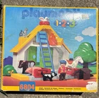 RARE Vintage 1999 Playmobil 123 Barn Farm Set 6804 with box