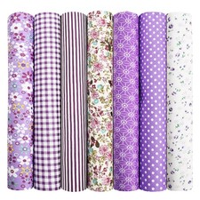 Aucuu 7PCS Fat Quarters Fabric Bundles, 50cm x 50cm Fabric Bundles, Quilting ...