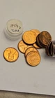 wheat penny ROLL 1954-D RED BU 1954D LINCOLN CENT ROLL RED UNC 50 PC LOT