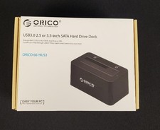 ORICO Single Bay 2.5 or 3.5-inch SATA HDD Docking Station 6619US3 USB 3.0 - NEW