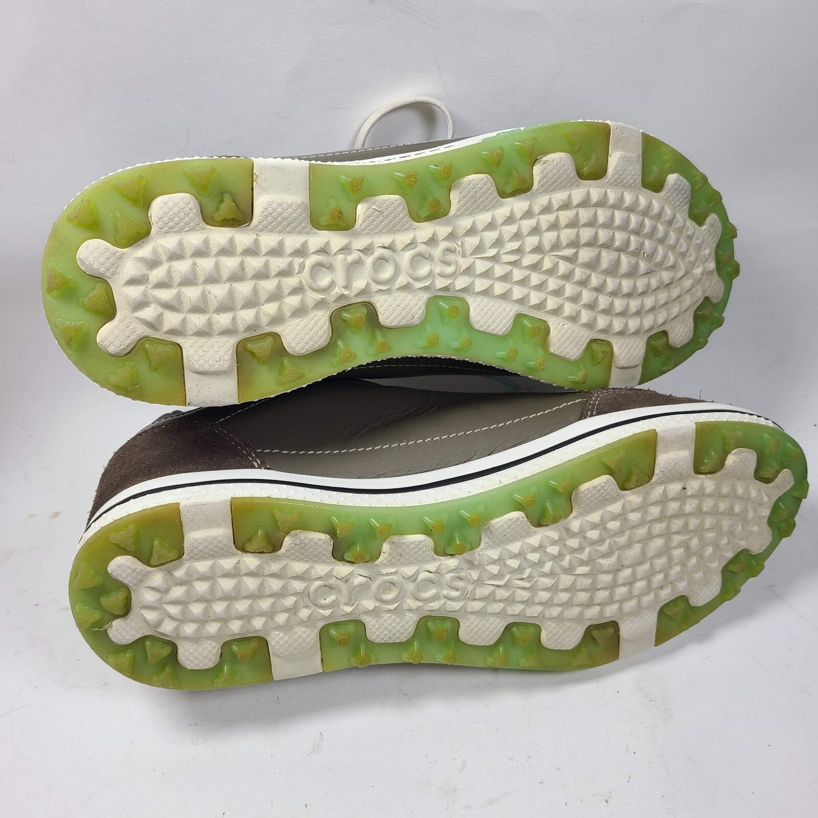 Crocs Karlene Golf Shoes Pewter Gray/Sea Foam/White W… Gem