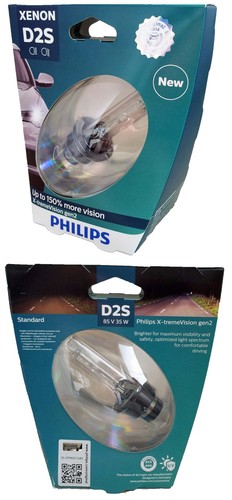 D2S PHILIPS X-treme Vision bis 150% mehr Sicht Xenon 1 Stück 85122XV2S1 - Bild 4 von 4