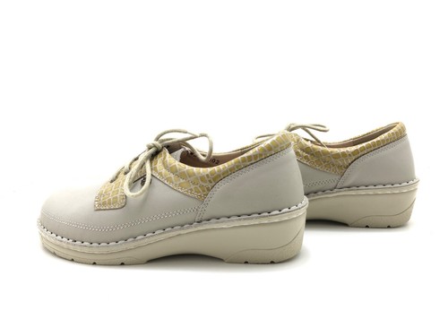 Finn Comfort MELBOURN Damen Gr. 37 Halbschuhe Freizeitschuhe Komfortschuhe Beige - Bild 3 von 4
