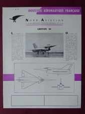 USIAS NORD AVIATION GRIFFON 02 EXPERIMENTAL AIRCRAFT DOCUMENT
