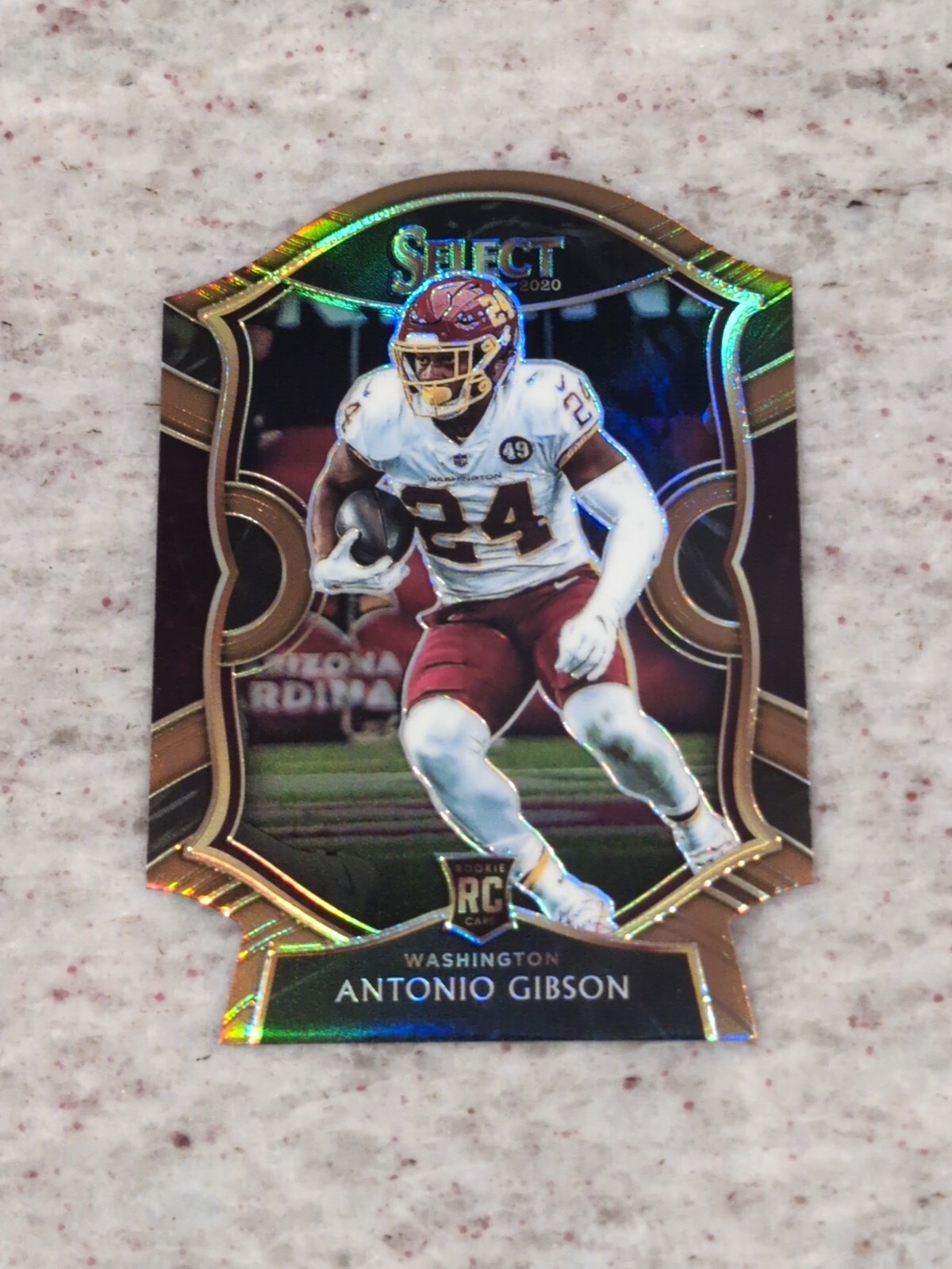 2020 Panini Select Copper Prizm Die-Cut #72 Antonio Gibson /355 RC