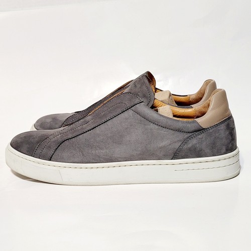 Magnanni Bowen 23957 Slip On Suede Sneakers Gray Loafer Shoes Men's 9.5US 42.5EU - Picture 4 of 24