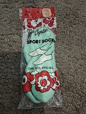 Vintage Your Caprice Sport Socks Green NOS Ankle Woman's Size 8.5-11