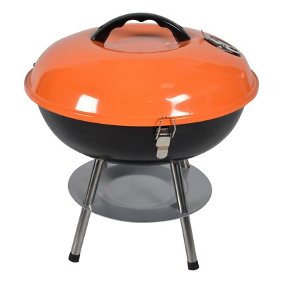 Premium Portable Charcoal Grill Original Kettle for Outdoor Grilling 14 Inch 