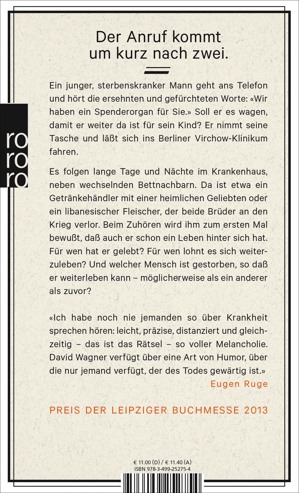 Thumbnail - Leben | David Wagner | Taschenbuch | 288 S. | Deutsch | 2014 | Rowohlt
