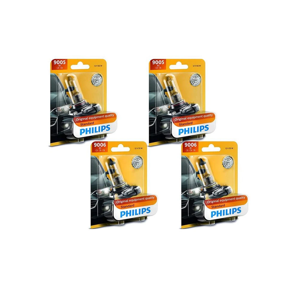 4 шт ламп фар дальнего света + ближнего света Philips для Cadillac Seville 1997-2000 годов выпуска - Изображение 2 из 4