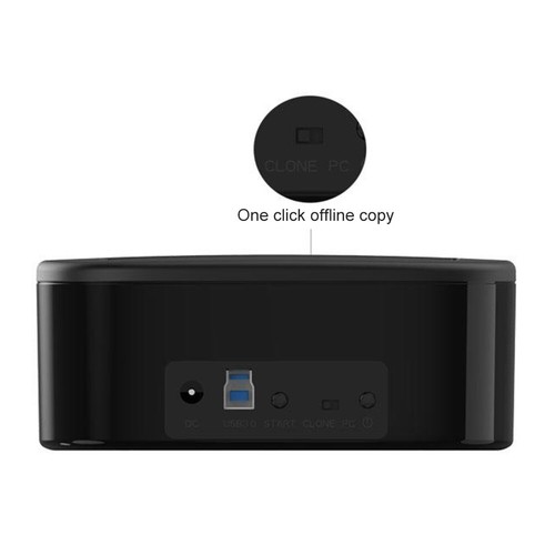 Dual-bay Hard Drive Docking Station Offline Clone for 2.5/3.5 Inch HDD SSD (US) - Picture 11 of 12
