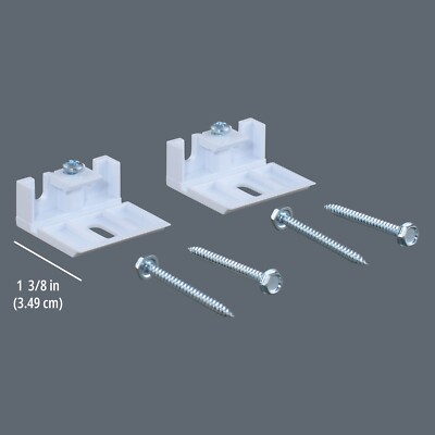 2 HUNTER DOUGLAS 3/8'' DUETTE BRACKETS, APPLAUSE, ALTA & OTHERS KIT#2001