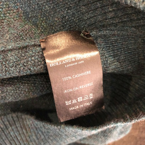 BNWT Holland & Holland Women's Moss cardigan textured knit 100% cashmere L NEW - Picture 9 of 9