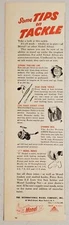 1949 Print Ad Monel Inco Nickel Fishing Supplies Bache Brown Reel,Chain Tackle