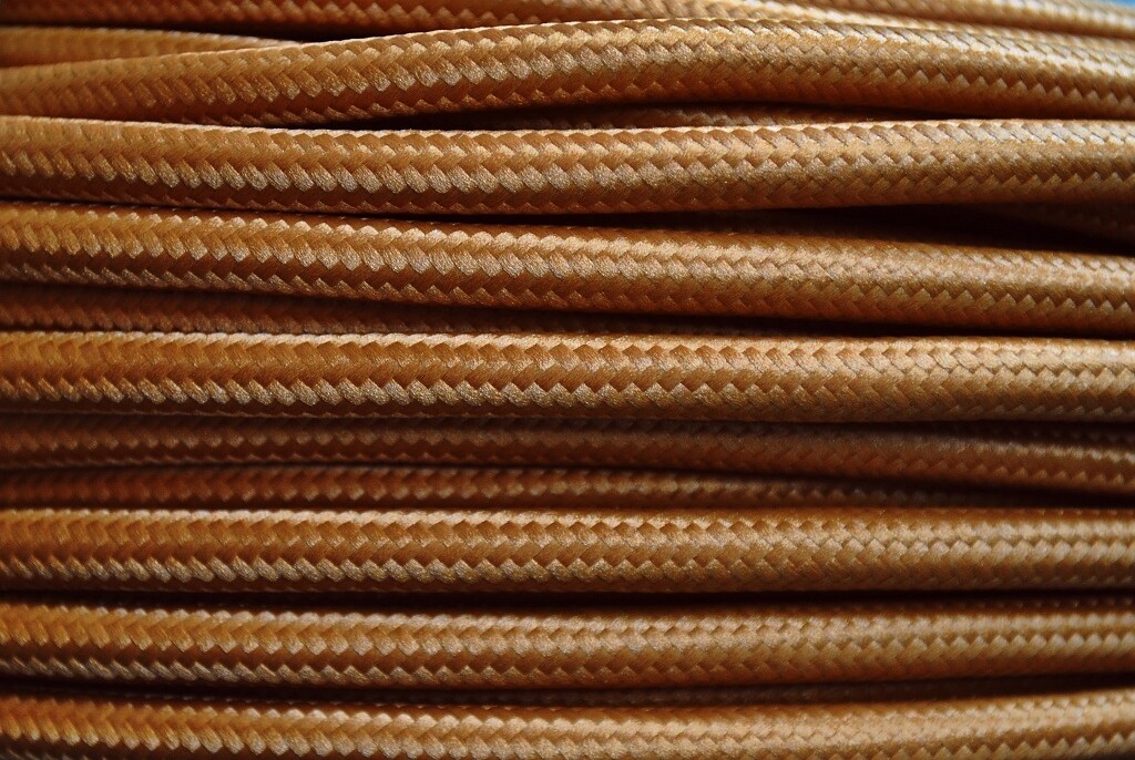 Textil Stromkabel LampenKabel Stoff VerlängerungsKabel Elektro