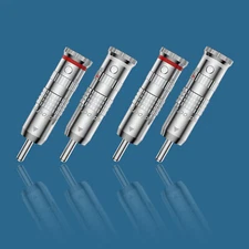 4Pcs Silver Plated HIFI Audio RCA Plug Connector RCA Terminal DIY Audio Cable