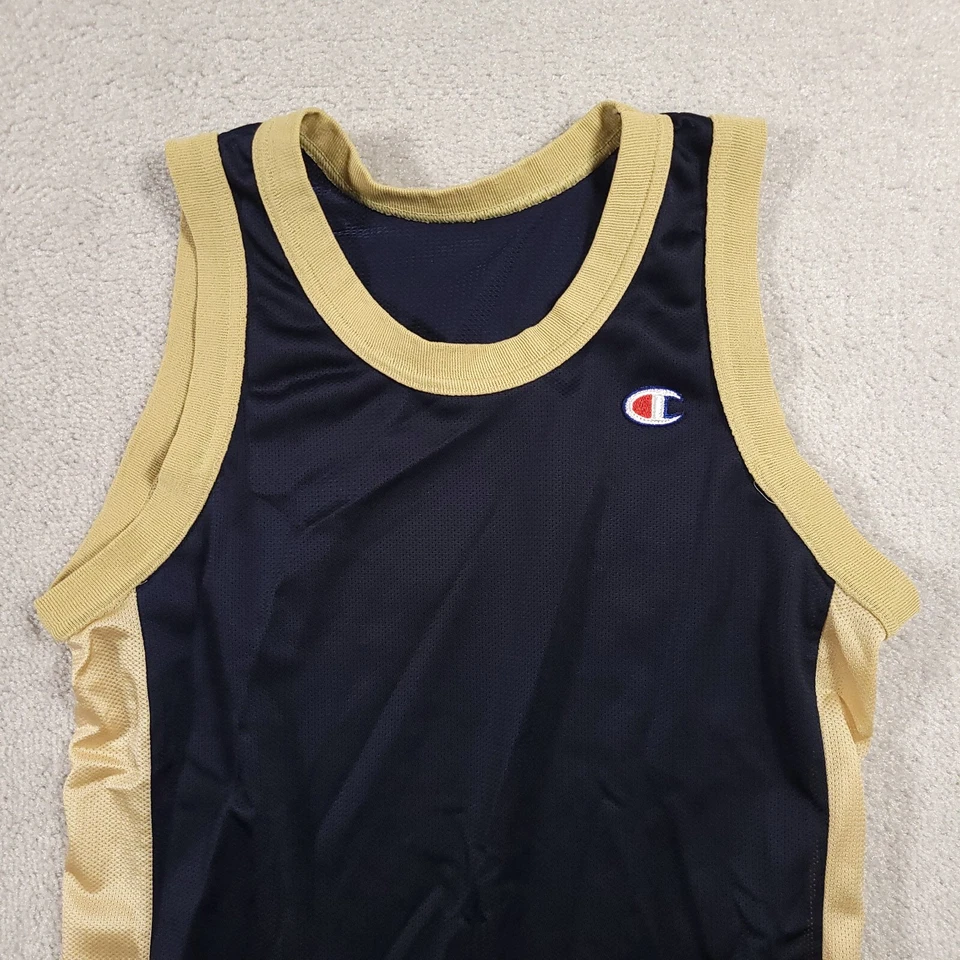 Camiseta de práctica de malla Champion vintage para hombre mediana 40 años 90 Notre Dame hecha en EE. UU. Foto 3 de 4