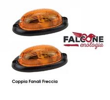 COPPIA FRECCE LATERALI ARANCIONE TRATTORE MACCHINE AGRICOLE LUCE MULETTO