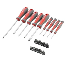 INTERTOOL 29-Piece Magnetic Screwdriver Set with Phillips and Slotted VT08-3329