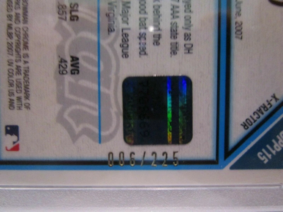 DEVIN MESORACO RC 2007 BOWMAN DRAFT CROMO XFRACTOR AUTOMÁTICO #225 PSA9! REDS C RC Foto 4 de 4