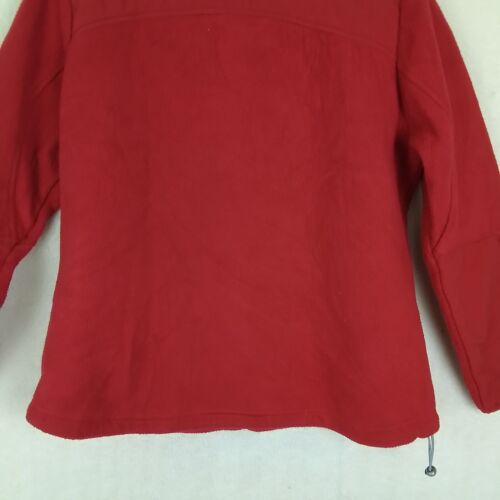 Athletic Works Womens Coat Sz 16/18 Red Heavy Fleece Jacket Full Zip Collar - Picture 9 of 13