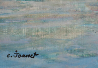 Claude Joussetの油絵 Claude Jousset (b.1935) - Framed 20th Century Oil, Petit