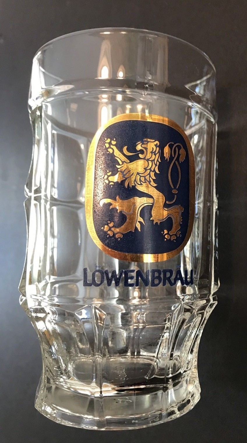 VTG Lowenbrau Mug/Glass.5 LBlue & GoldSquare DimpledSOHMEC eBay