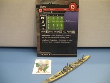 Axis Allies War at Sea CONDITION ZEBRA Agano 33/40 with card