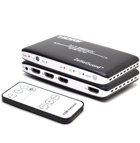 Zettaguard 4K x 2K Multi Port High-Speed HDMI Switch with PIP & IR Wireless RC - Picture 9 of 9