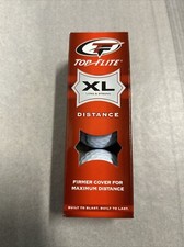 TOP FLITE XL Long Distance 3 Golf Balls Firm Cover Maximum Distance Sleeve