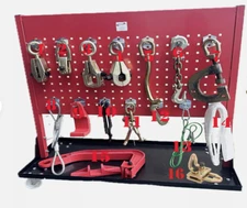 16pcs Deluxe Auto Body Frame Repair Pulling Clamp & Chassis Dent Puller Hook Set