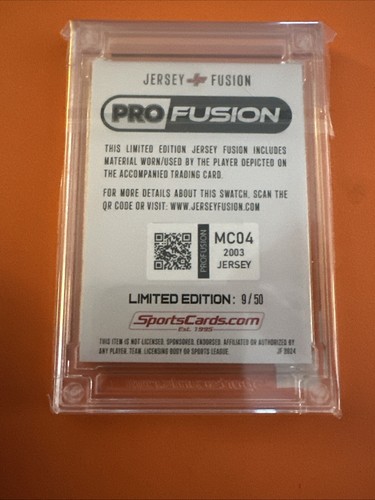 2024 Jersey Fusion Miguel Cabrera Game Worn Jersey Swatch, limited edition 9/50 - Picture 2 of 2