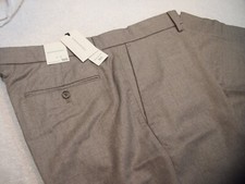 Banana Republic Lightweight Wool Flannel 120s Dress Pants 200 36 x 30 Grey