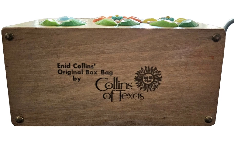 Bolso Caja Original Enid Collins Tres Flores Años 60 Foto 4 de 4